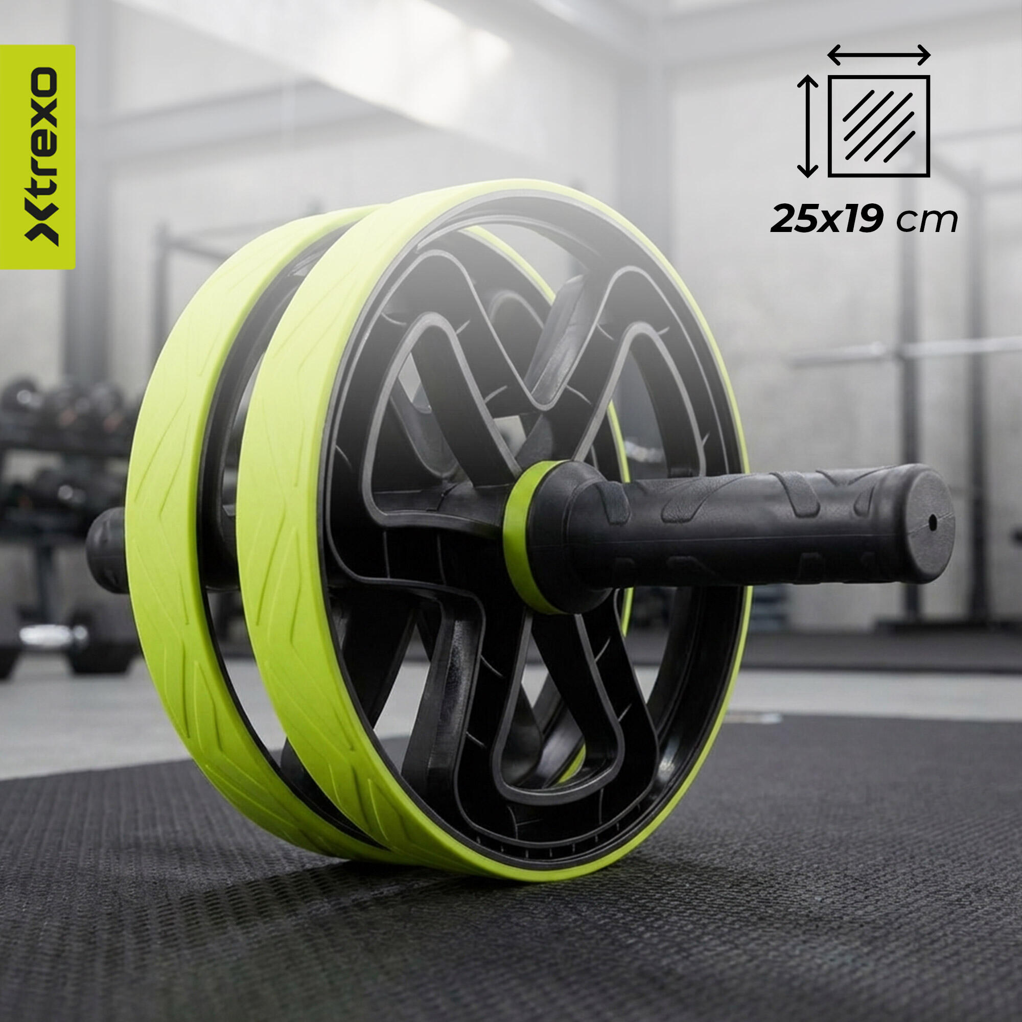 Roue d'exercice pour les muscles abdominaux XTREXO TXO-B4Z038-GN 3/7