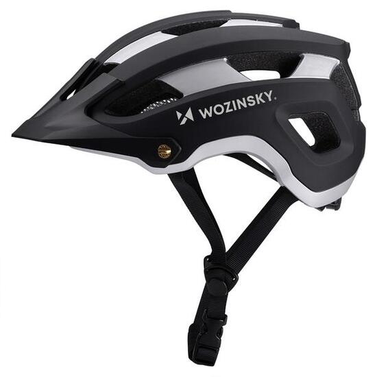Casco leggero da mountain bike Wozinsky L – nero-argento