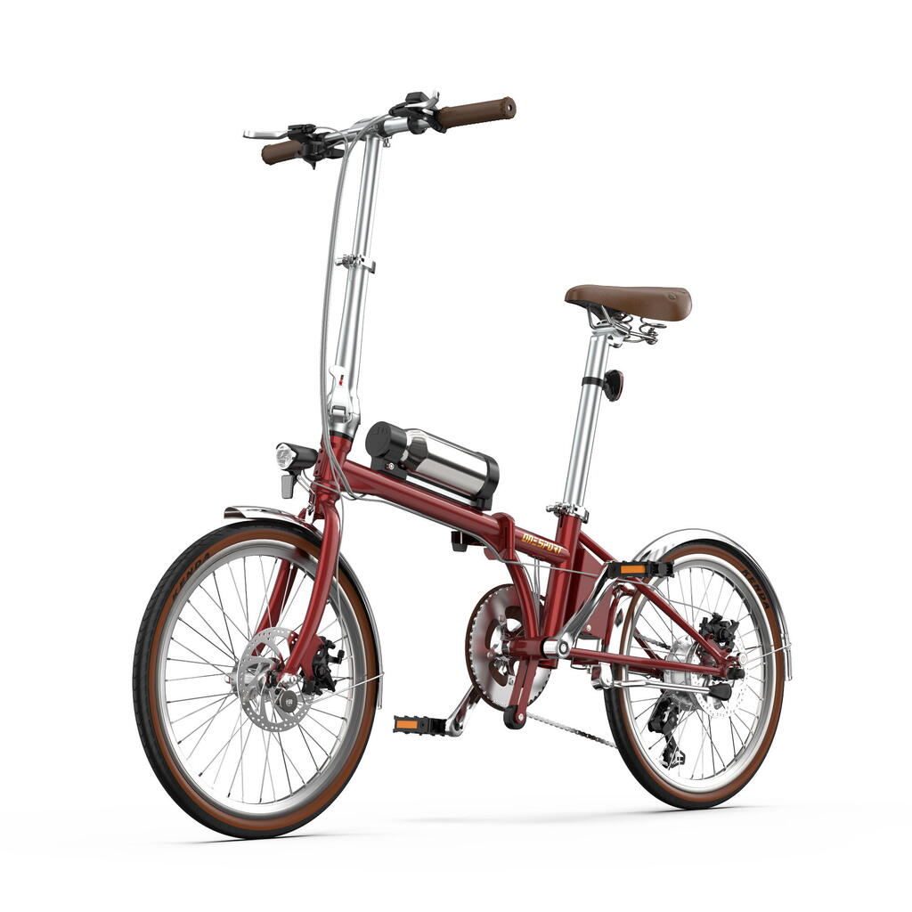 Onesport OT02 PRO Adult Electric Bicycle, Folding, Retro Style
