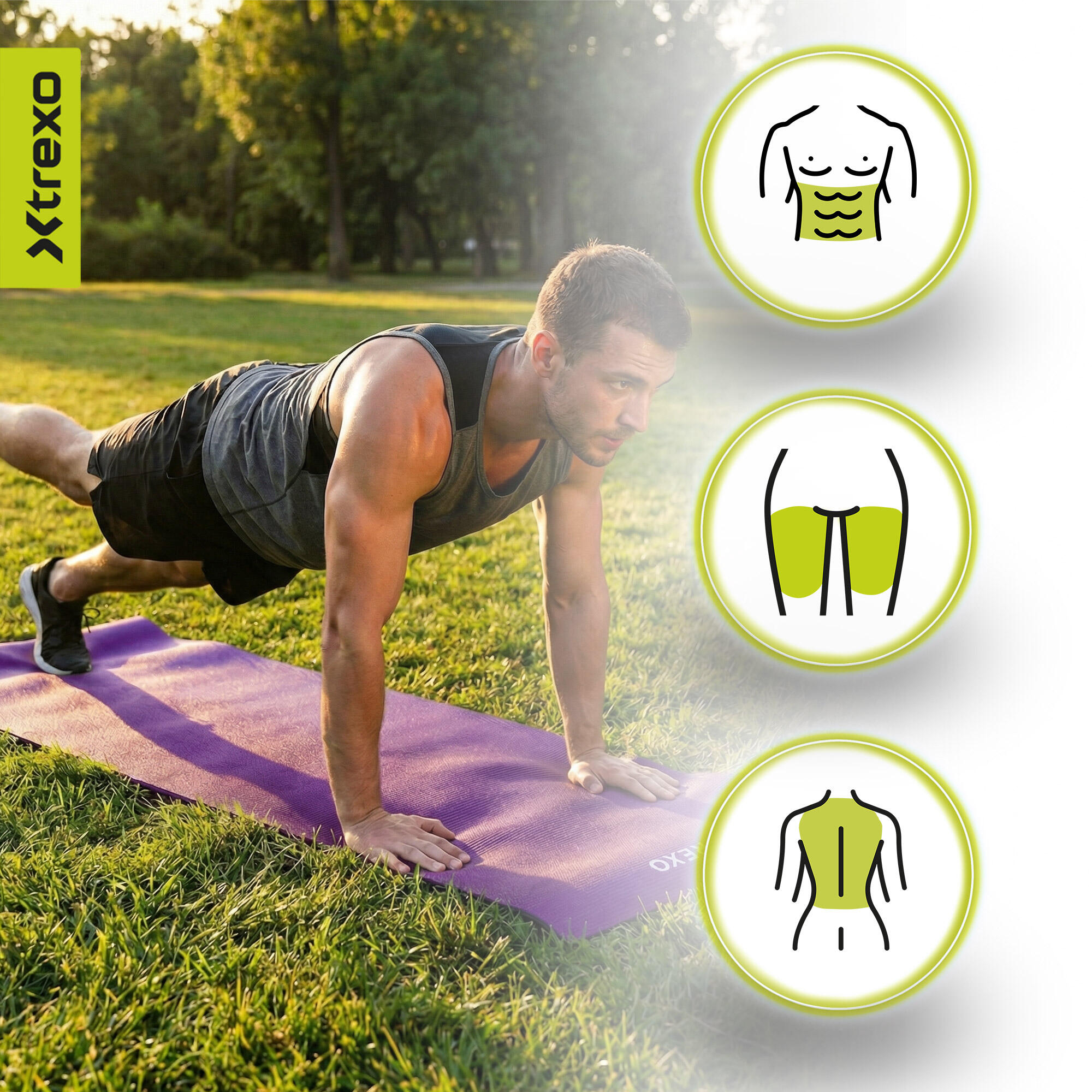 Tapis de yoga XTREXO en PVC 7/7