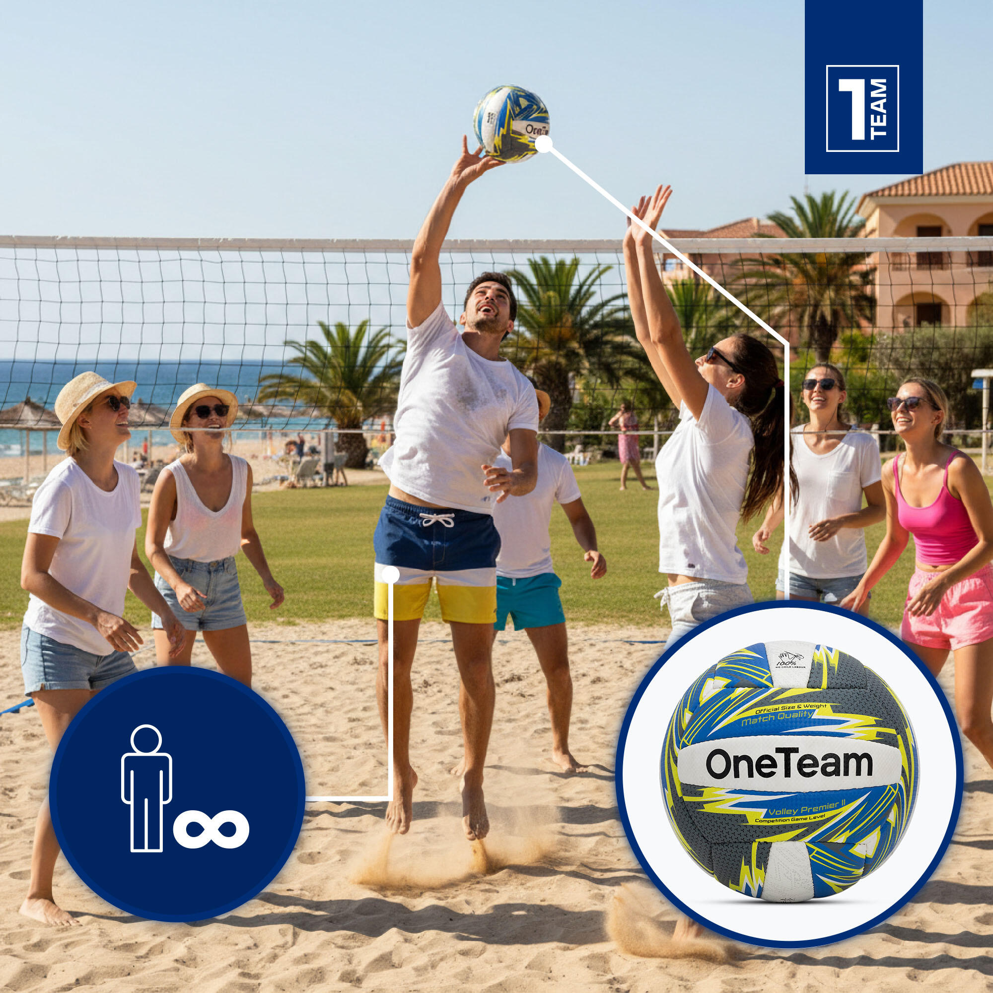 Ballon de beach-volley OneTeam HS 3/7