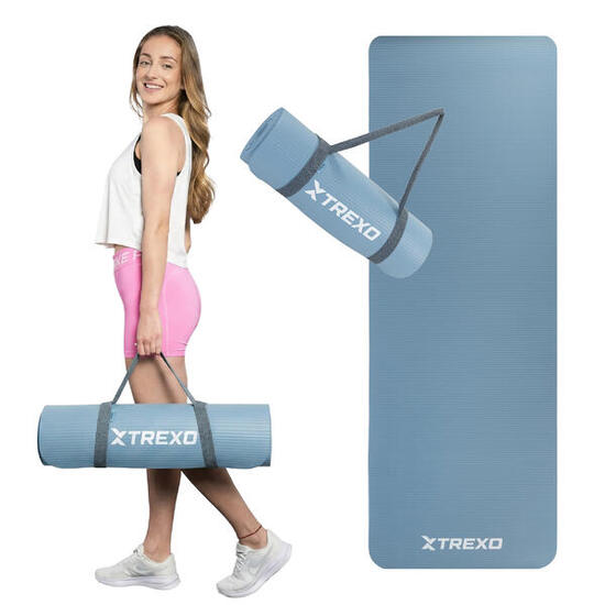 Tapis d'exercice XTREXO NBR 15 mm avec ceinture