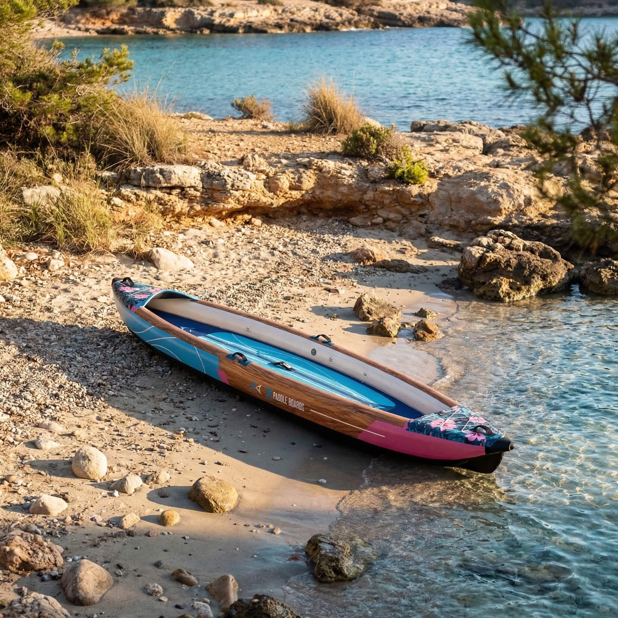 Canoë Kayak Gonflable 2 places dropstitch 470 x 80 x 42 cm  K-Hawaii 6/8