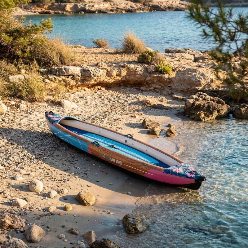 Canoe-kayak gonflabil pentru 2 persoane dropstitch 470 x 80 x 42 cm K-Hawaii