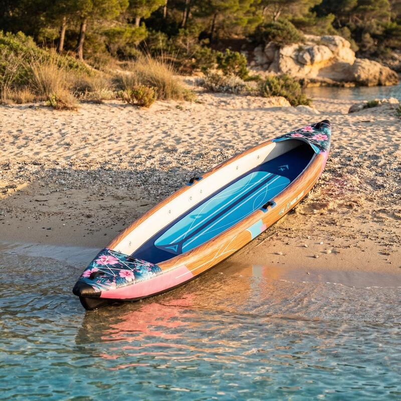 Canoe-kayak gonflabil pentru 2 persoane dropstitch 470 x 80 x 42 cm K-Hawaii