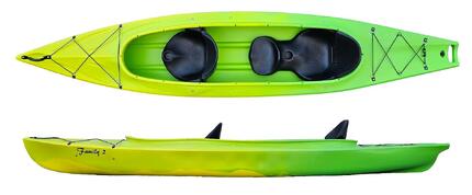 KAJAK DWUOSOBOWY DO PŁYWANIA SCORPIO KAYAK FAMILY 2 HD