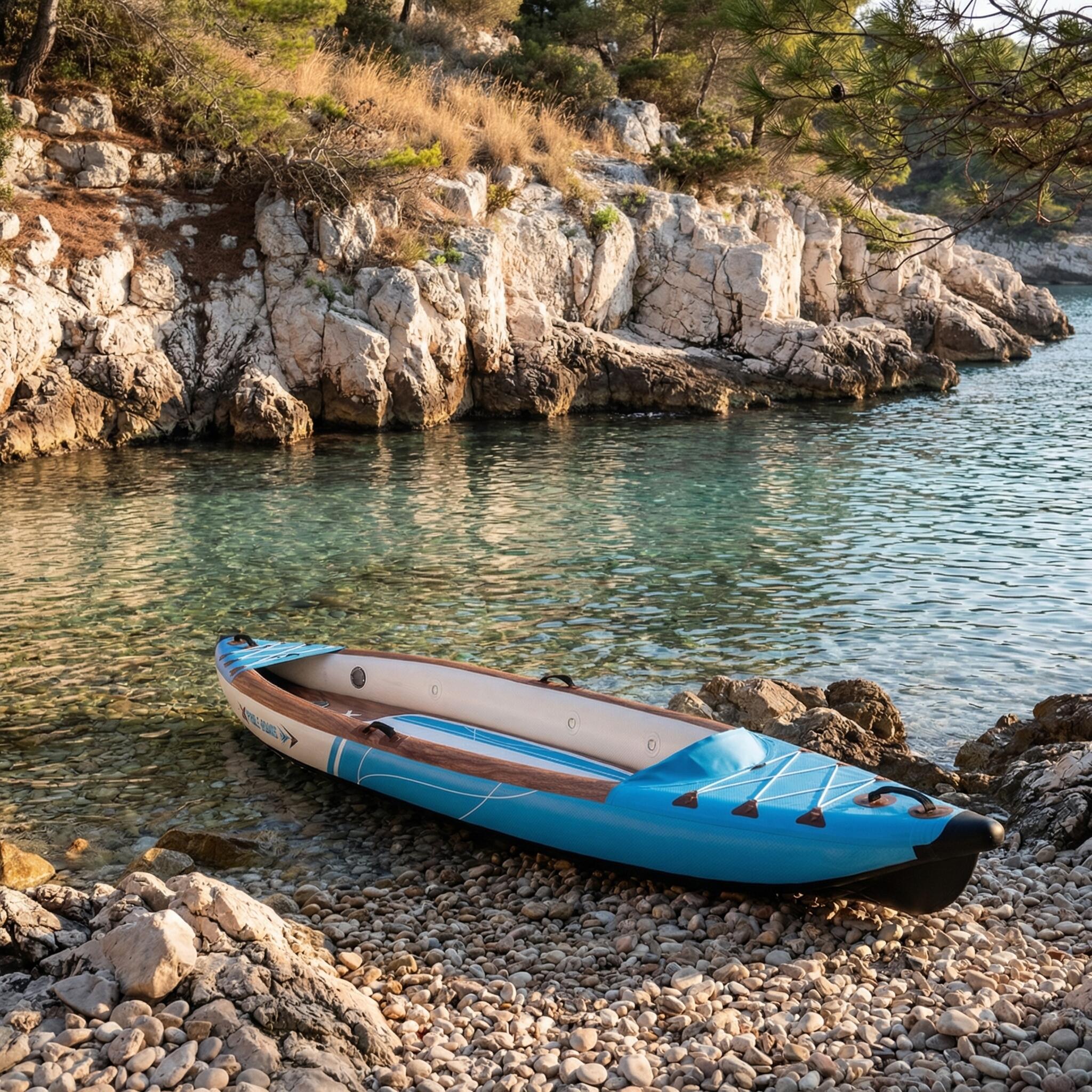 Canoë Kayak Gonflable 2 places dropstitch 470 x 80 x 42 cm K-BLUE 5/8