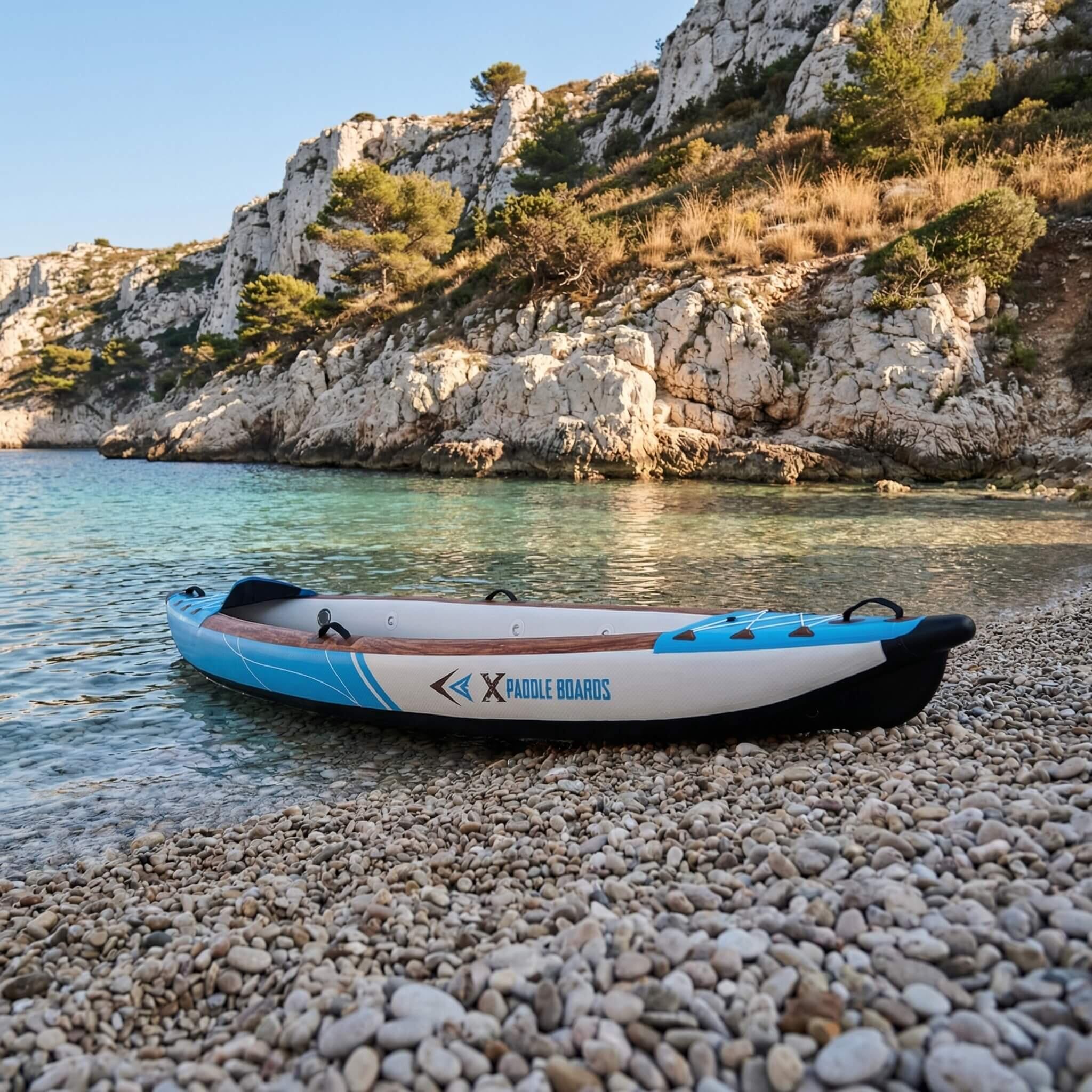 Canoë Kayak Gonflable 2 places dropstitch 470 x 80 x 42 cm K-BLUE 6/8