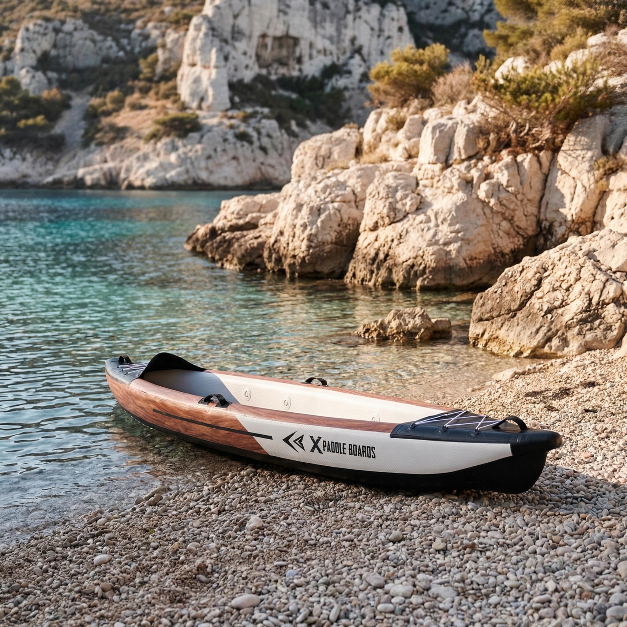 Canoë Kayak Gonflable 2 places dropstitch 470 x 80 x 42cm  K-Black 7/8