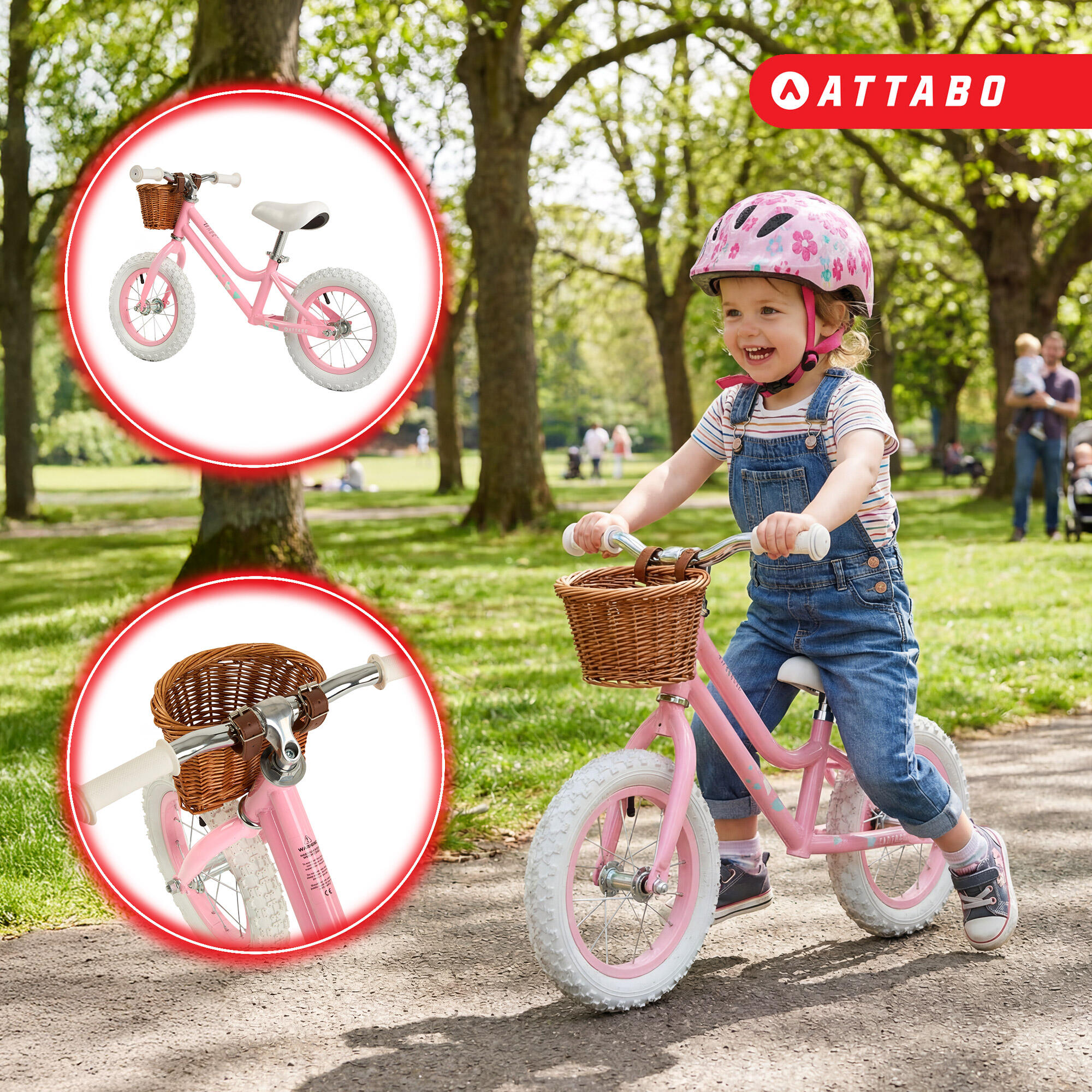 Bicicleta de equilíbrio infantil ATTABO Ace 12 4/7