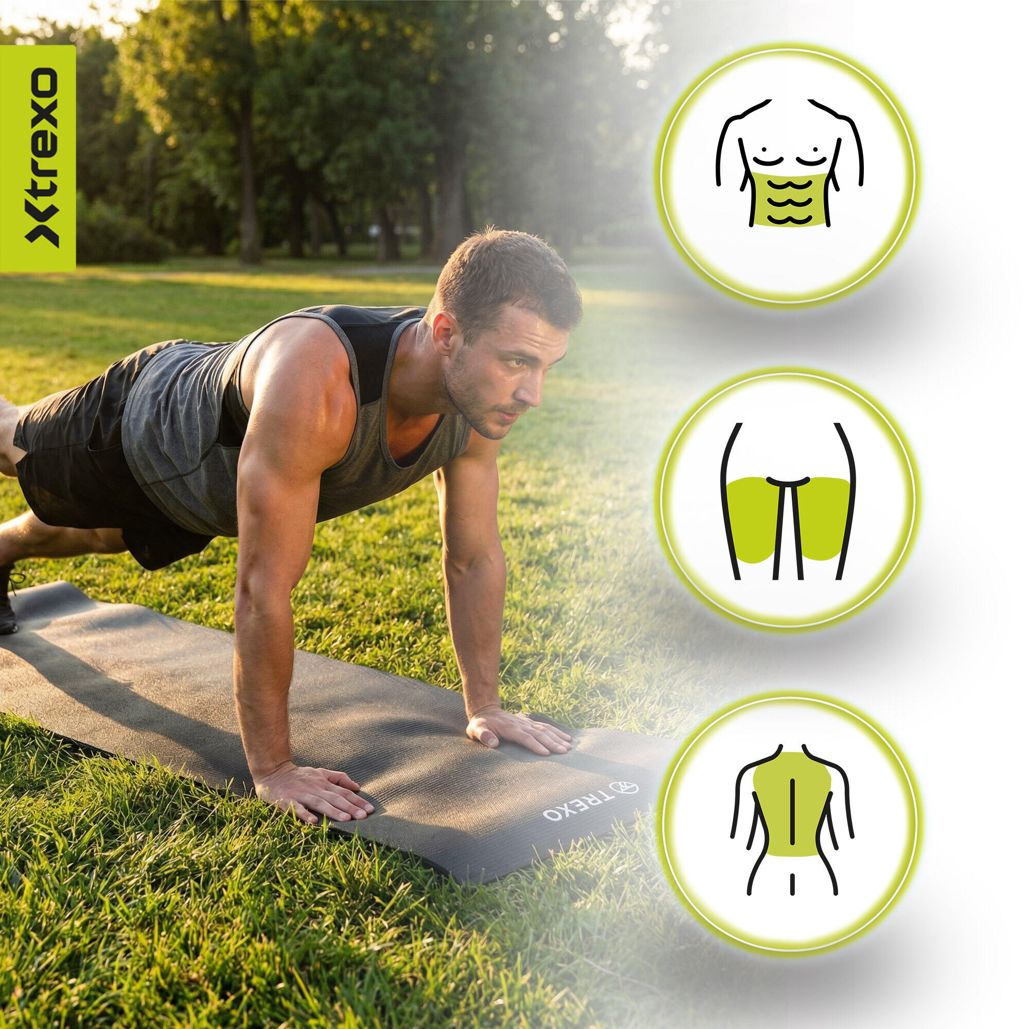 Tapis de yoga XTREXO en PVC 7/7