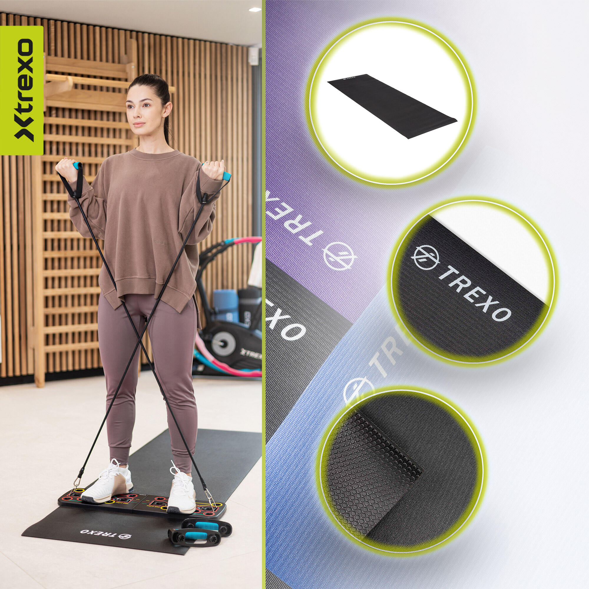 Tapis de yoga XTREXO en PVC 4/7