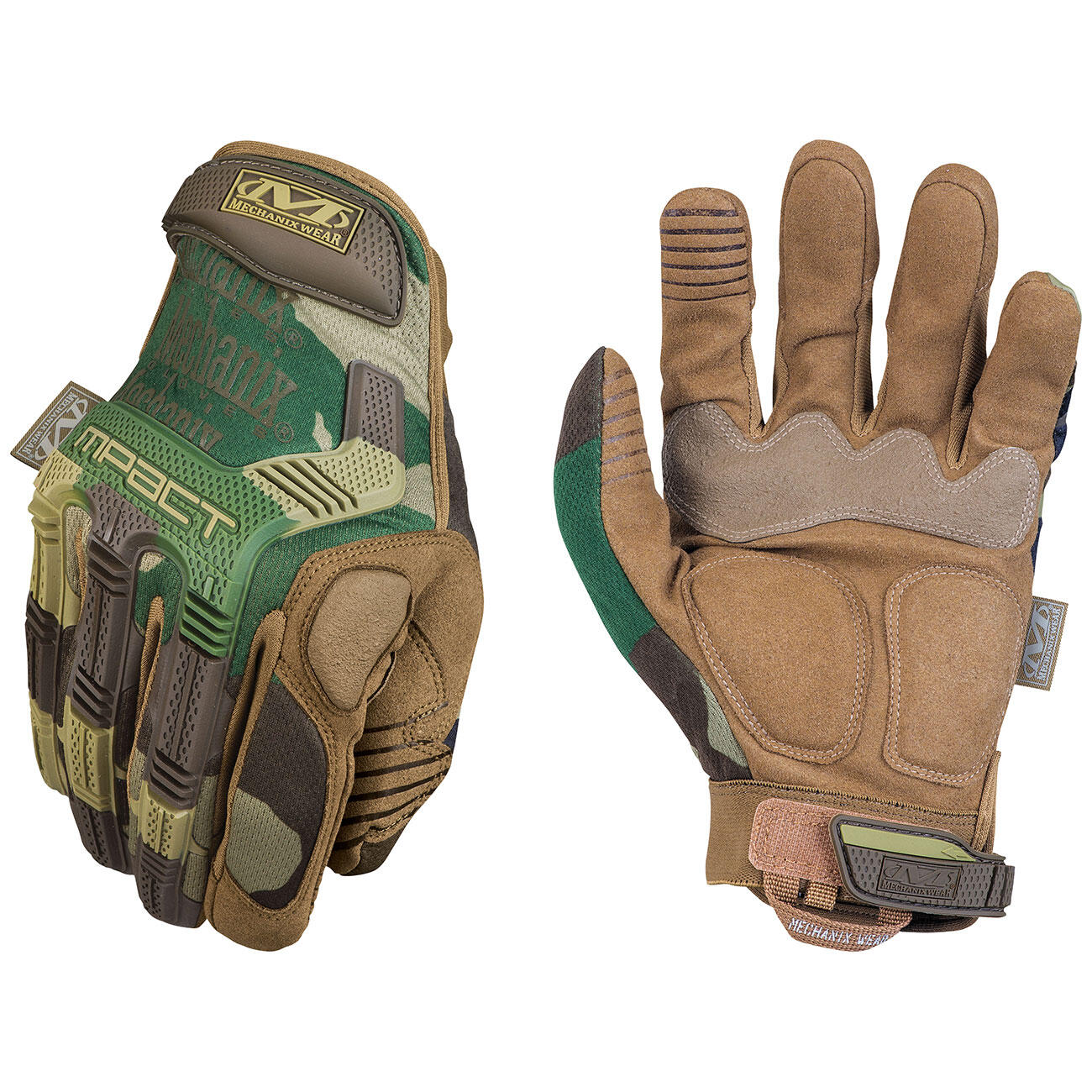 Mechanix M-Pact Woodland Camo 5/6