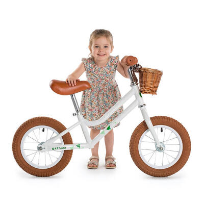 Attabo ace 12" loopfiets wit attabo ace 12 loopfiets