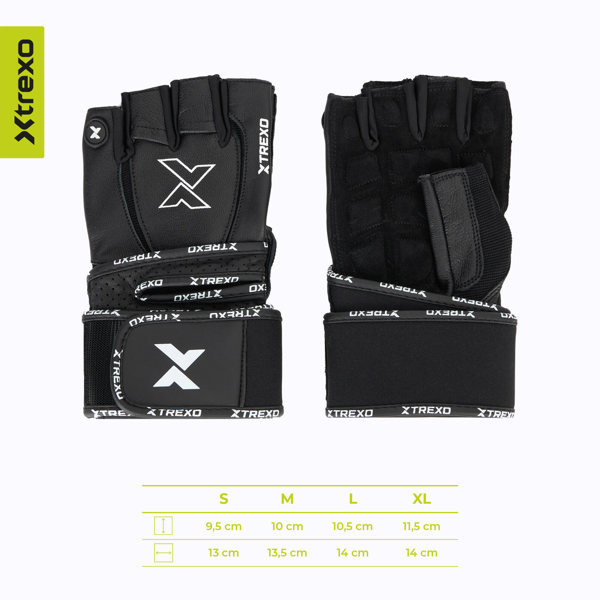 Luvas de ginásio XTREXO GymRat 3/7
