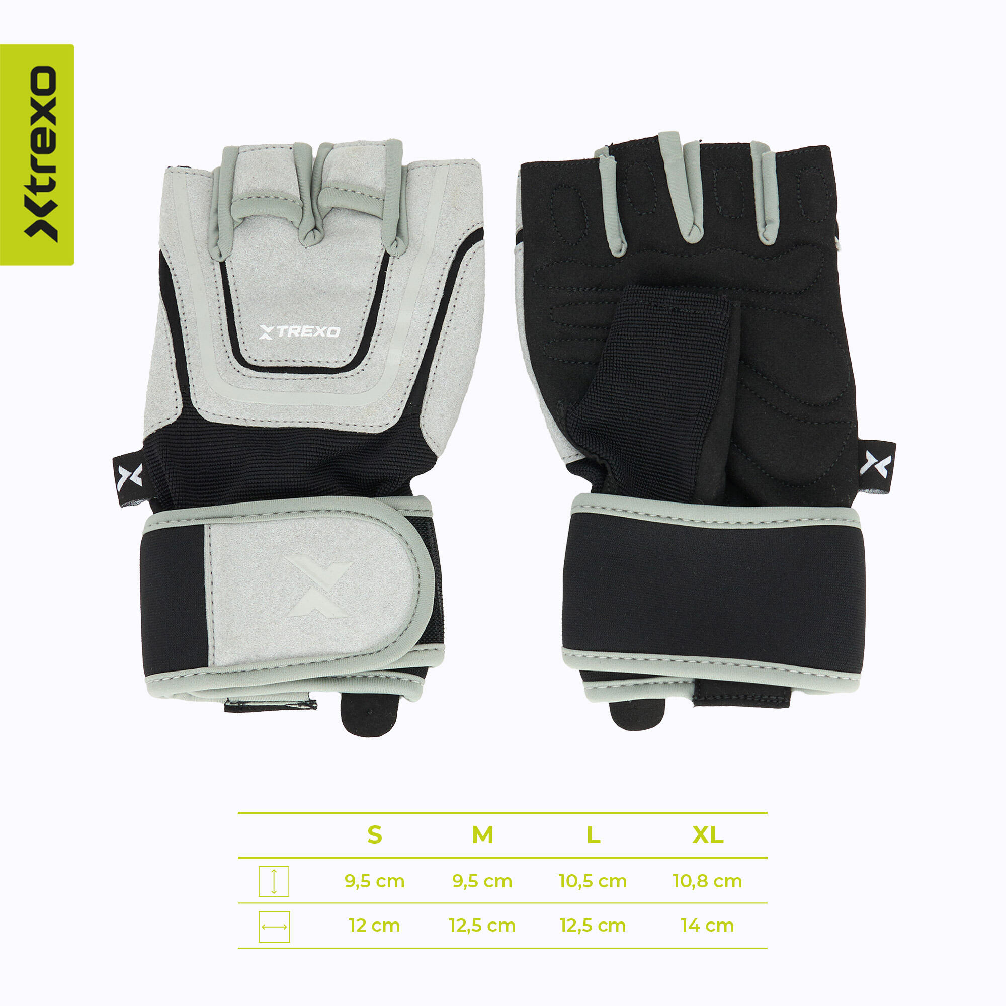 Luvas de ginásio XTREXO GG2 3/7