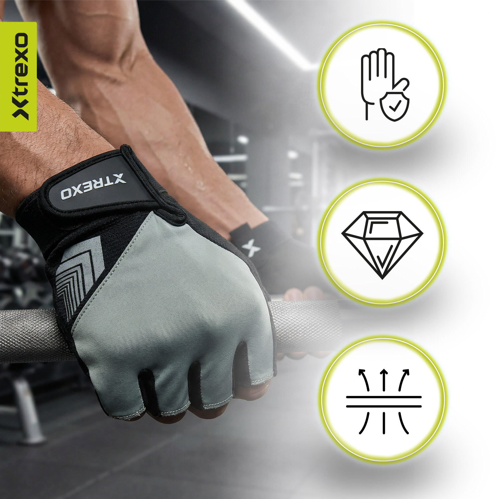XTREXO GG1 fitnesshandschoenen 7/7