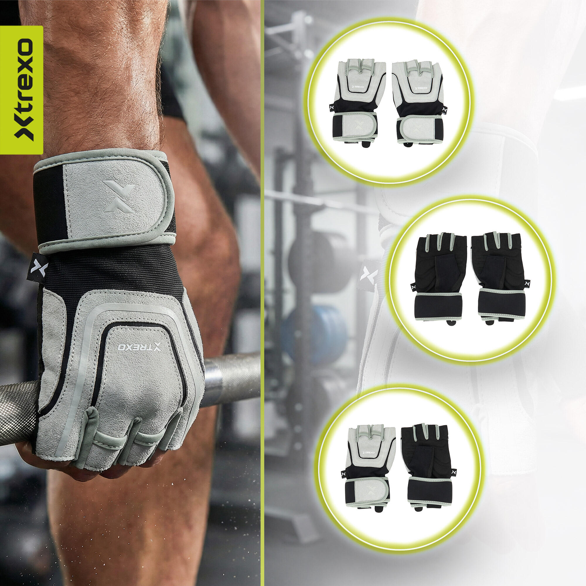 Luvas de ginásio XTREXO GG2 5/7