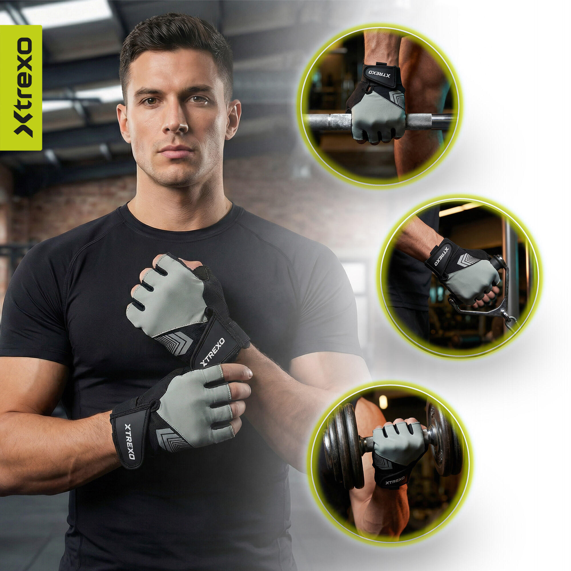 XTREXO GG1 fitnesshandschoenen 6/7