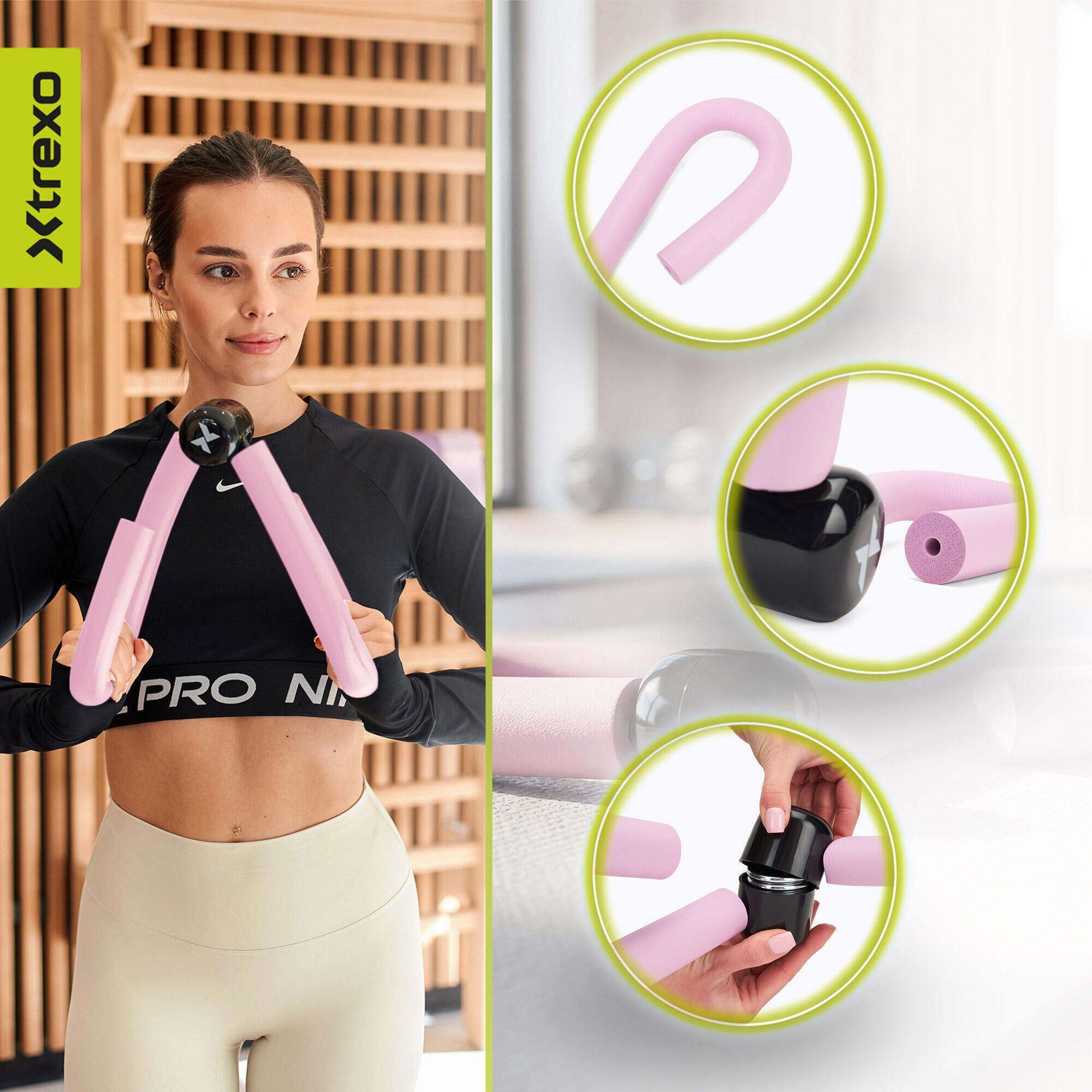 Alfinete de segurança para exercícios XTREXO TXO-B4Z080-VT 4/7