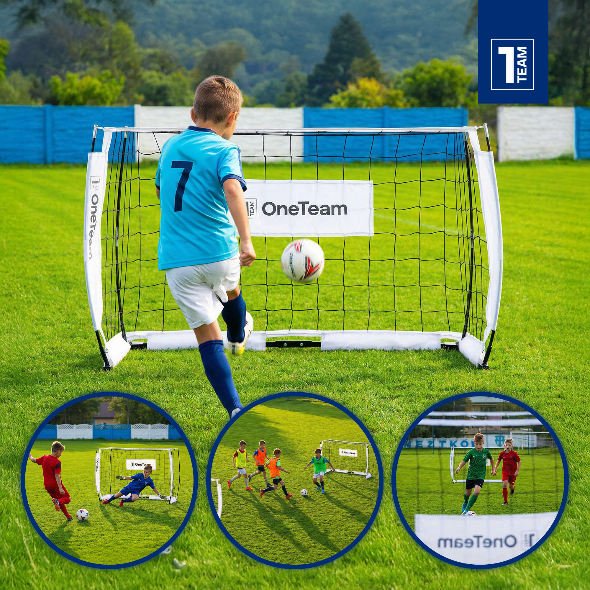 Porta da calcio OneTeam Flex Square 120 x 80 cm 5/7