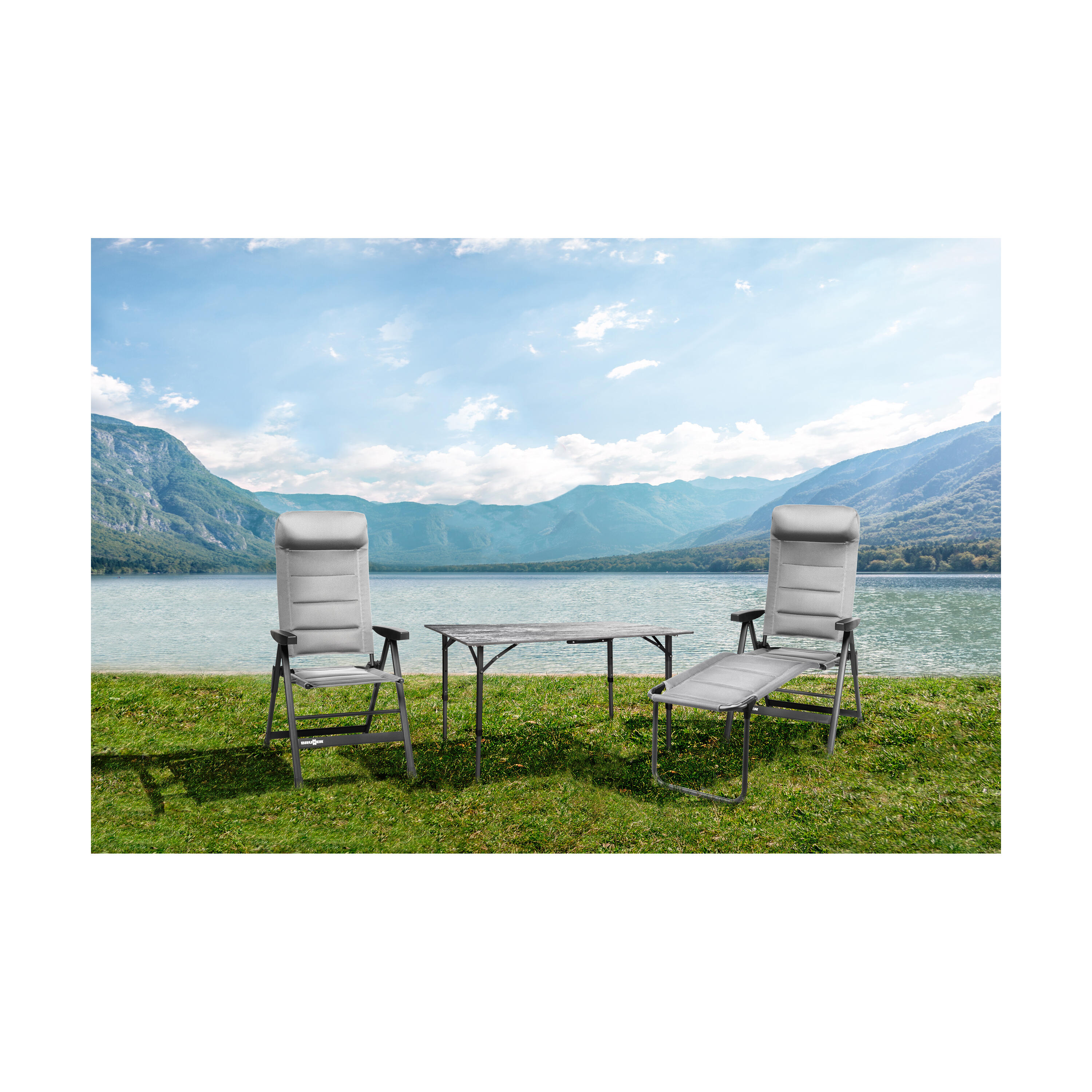 Brunner Sedia Pieghevole Skye 3D, Grigio 6/6