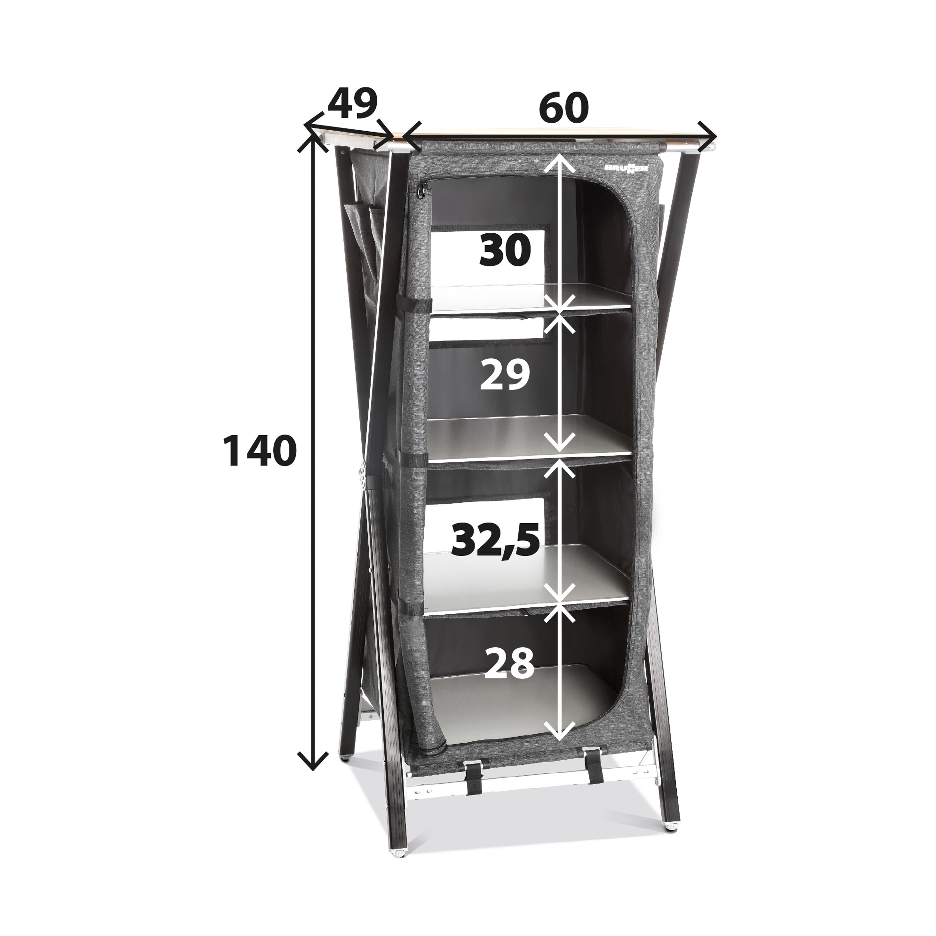 Brunner armario multiuso camping Mercury Cross Square HS 7/7