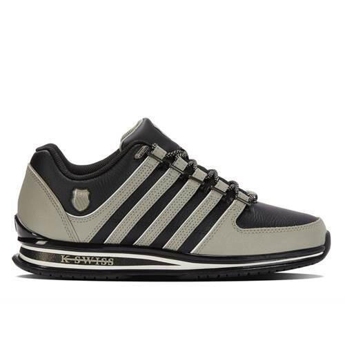 Zapatillas de lona de cuero K-SWISS Rinzler para hombre, beige 2/3