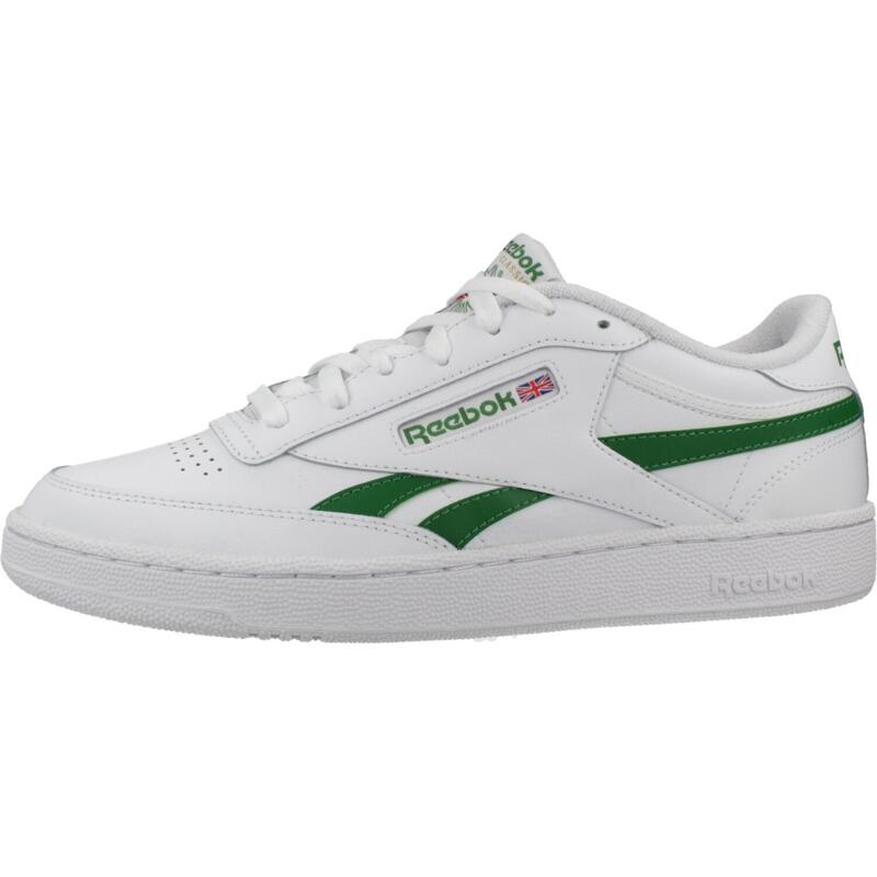 Pantofi Reebok Club C Revenge din piele alb-verde