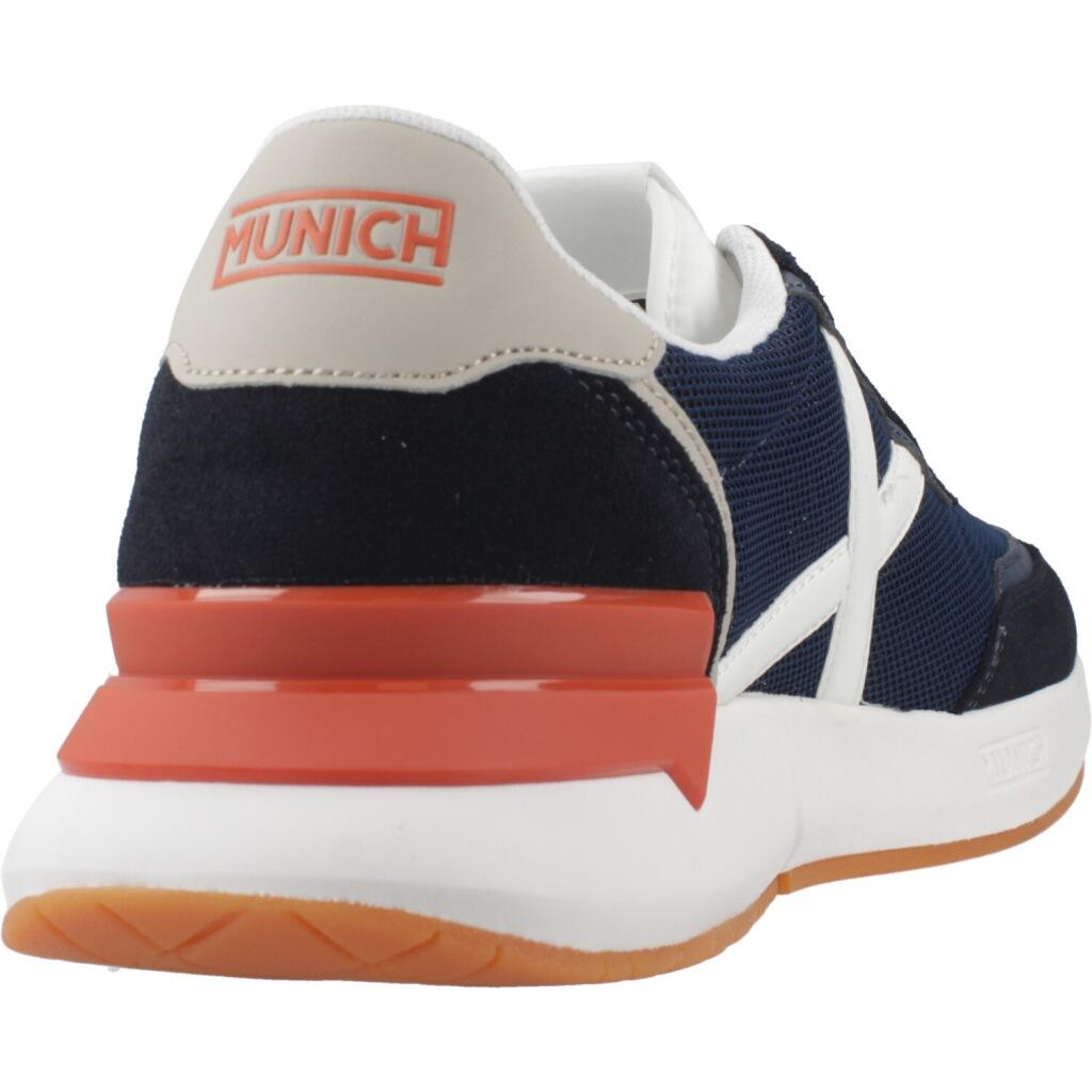 MUNICH VERSUS 116 Sneakers Sportive Blu Marino e Arancione 3/5
