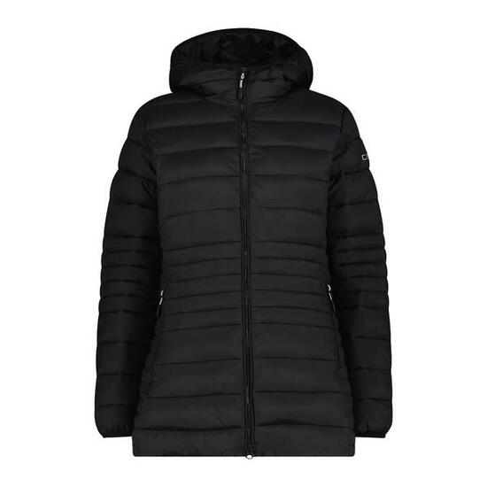 Długa kurtka puchowa z kapturem na zamek Sorona Aura damska CMP