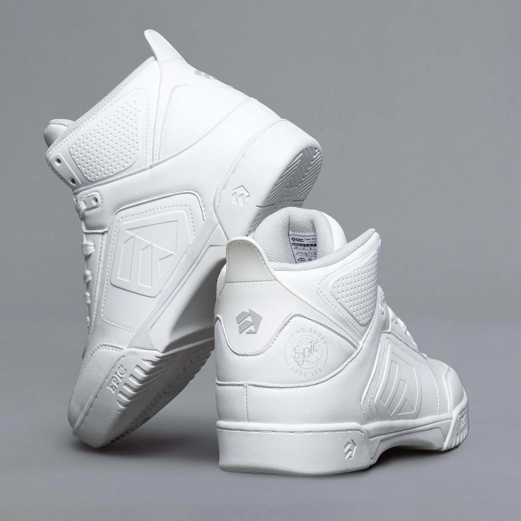 Scarpe skateboard Epic Brands Clean White 3/5