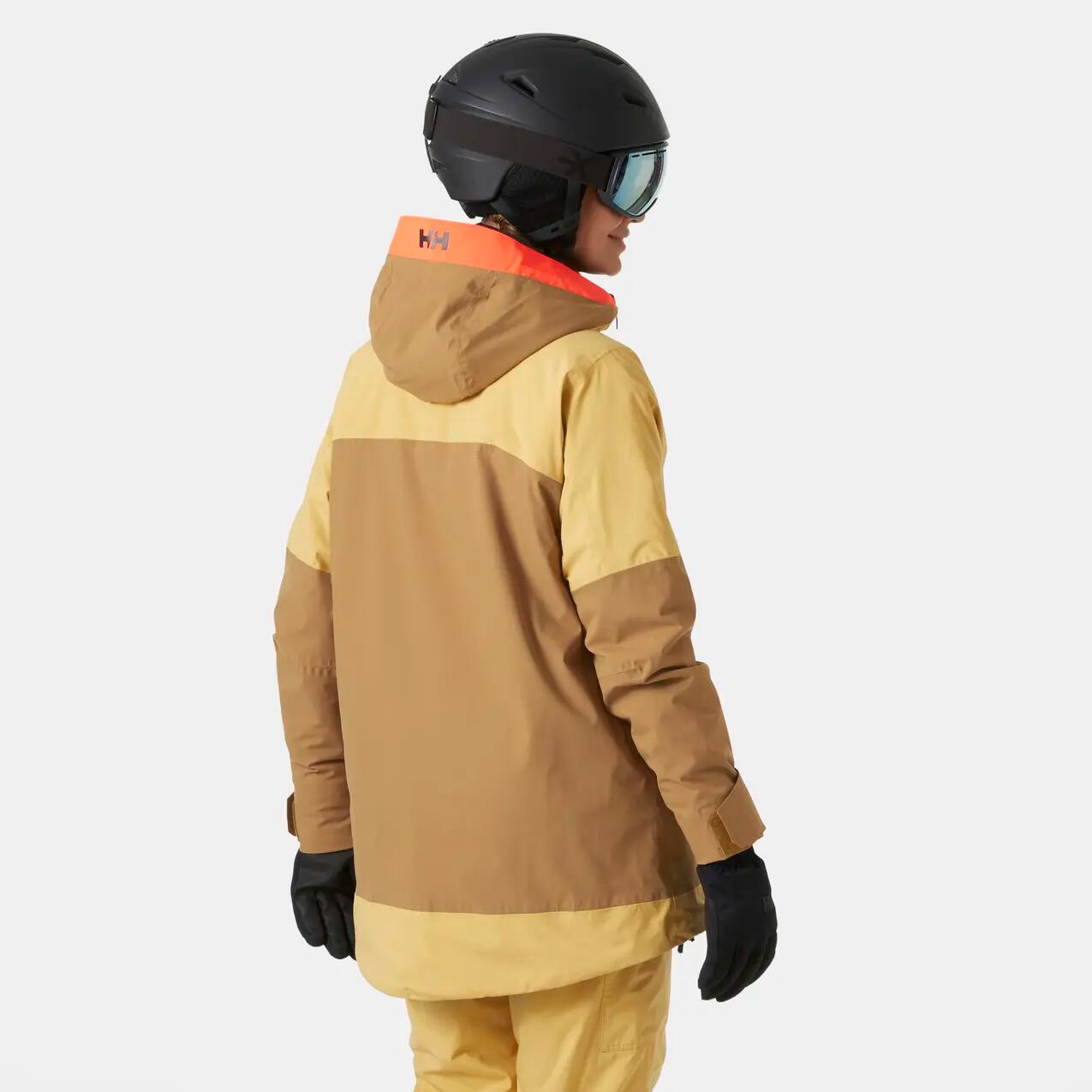 Dames ski-jack met capuchon Helly Hansen Powchaser Asym 4/6