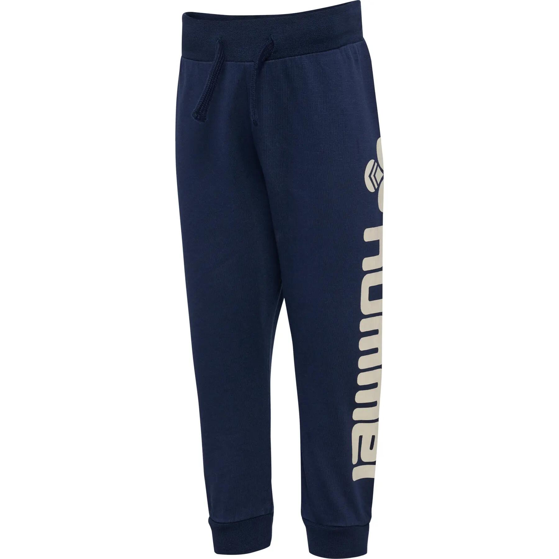 Calças de moletom para bebê menino Hummel Lime 2/4