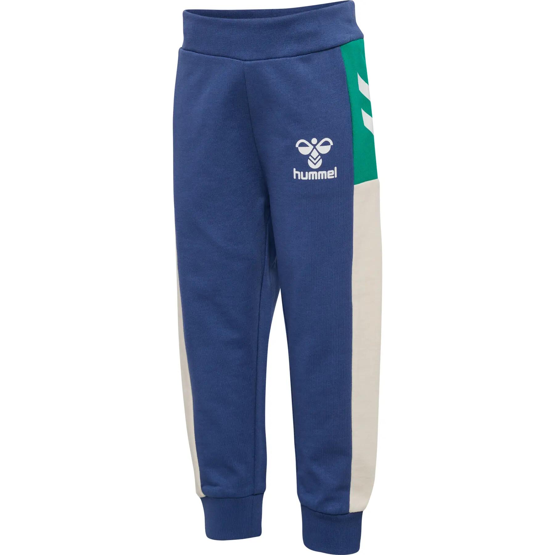Calças de jogging ajustáveis para menino bebé Hummel Skylan 2/4