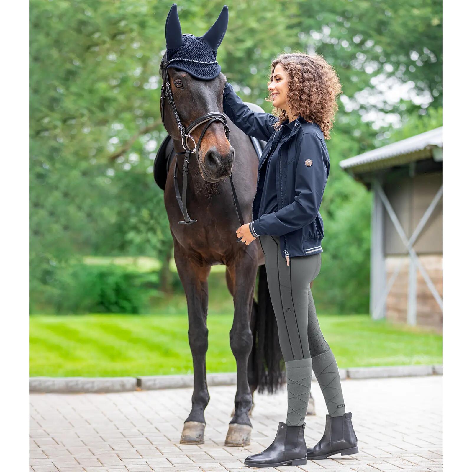 Pantaloni da equitazione con grip full ragazza ELT Fenja 3/3