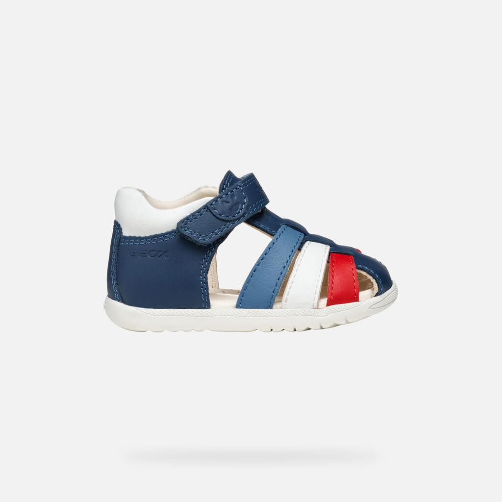 Premiers Pas Bébé Garçon SANDAL MACCHIA BABY BOY Bleu Aviateur/Blanc 2/7