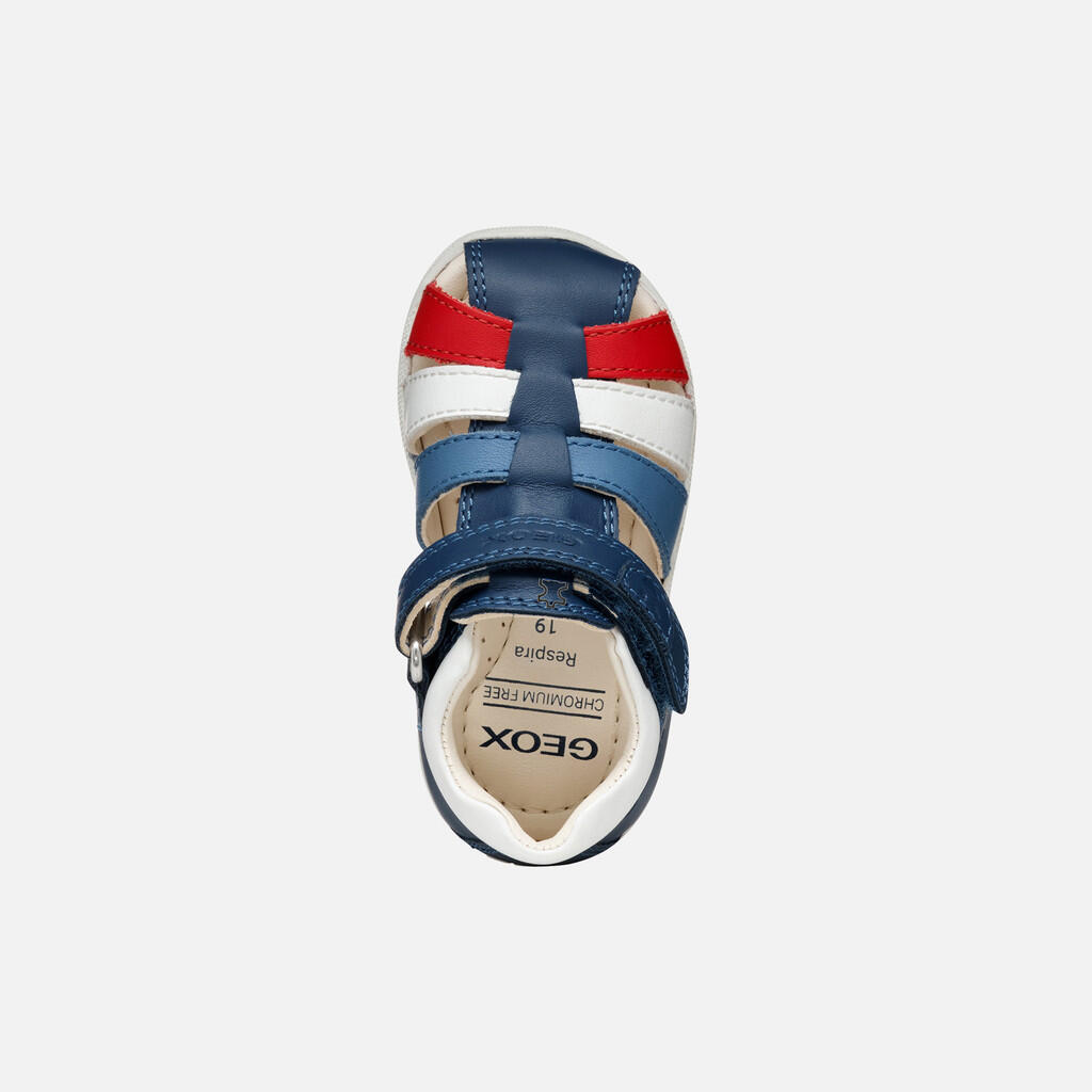 Premiers Pas Bébé Garçon SANDAL MACCHIA BABY BOY Bleu Aviateur/Blanc 7/7