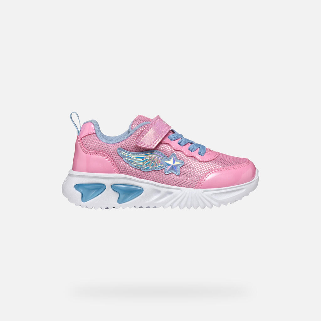 Baskets Fille ASSISTER GIRL Rose/Bleu Ciel Clair 3/7