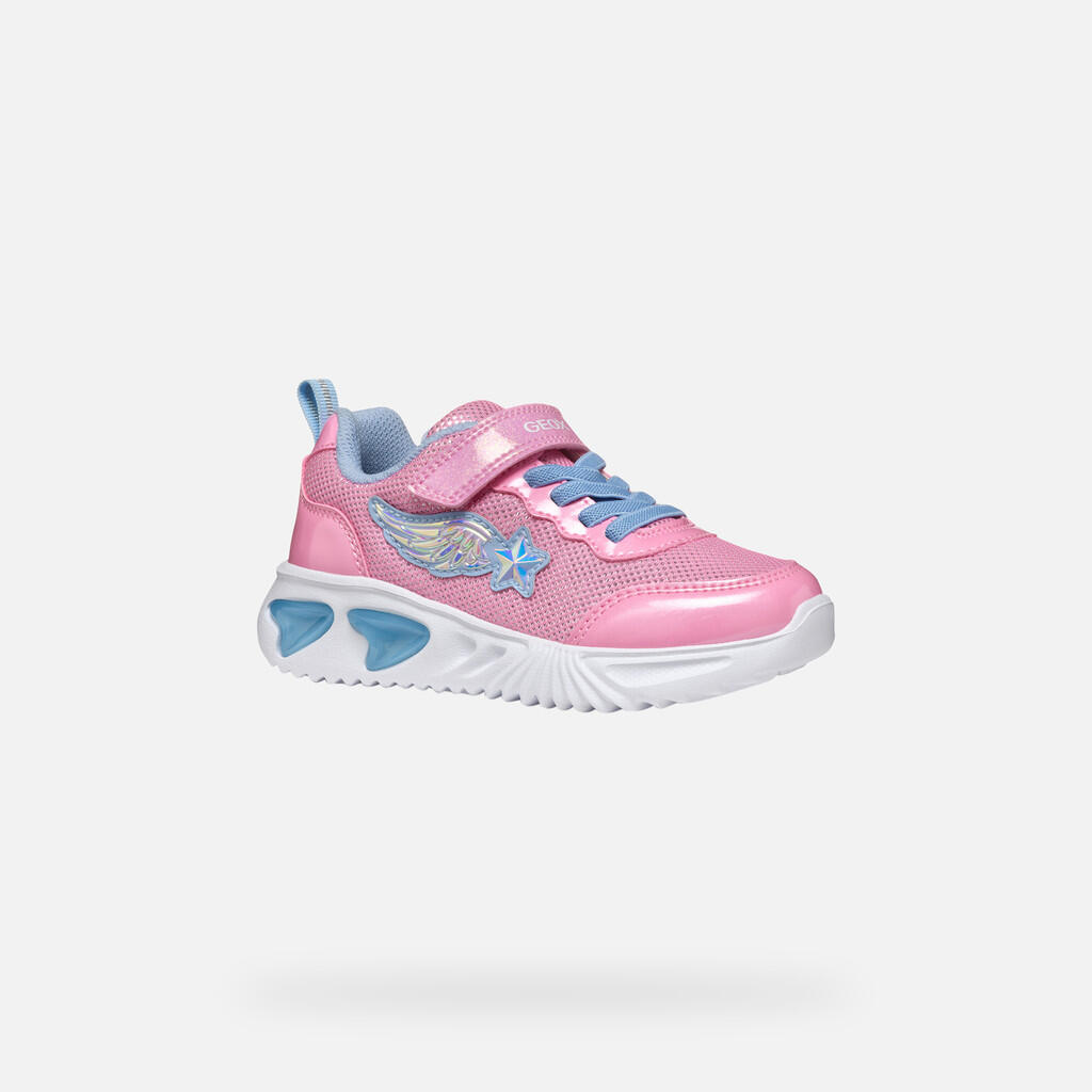 Baskets Fille ASSISTER GIRL Rose/Bleu Ciel Clair 5/7
