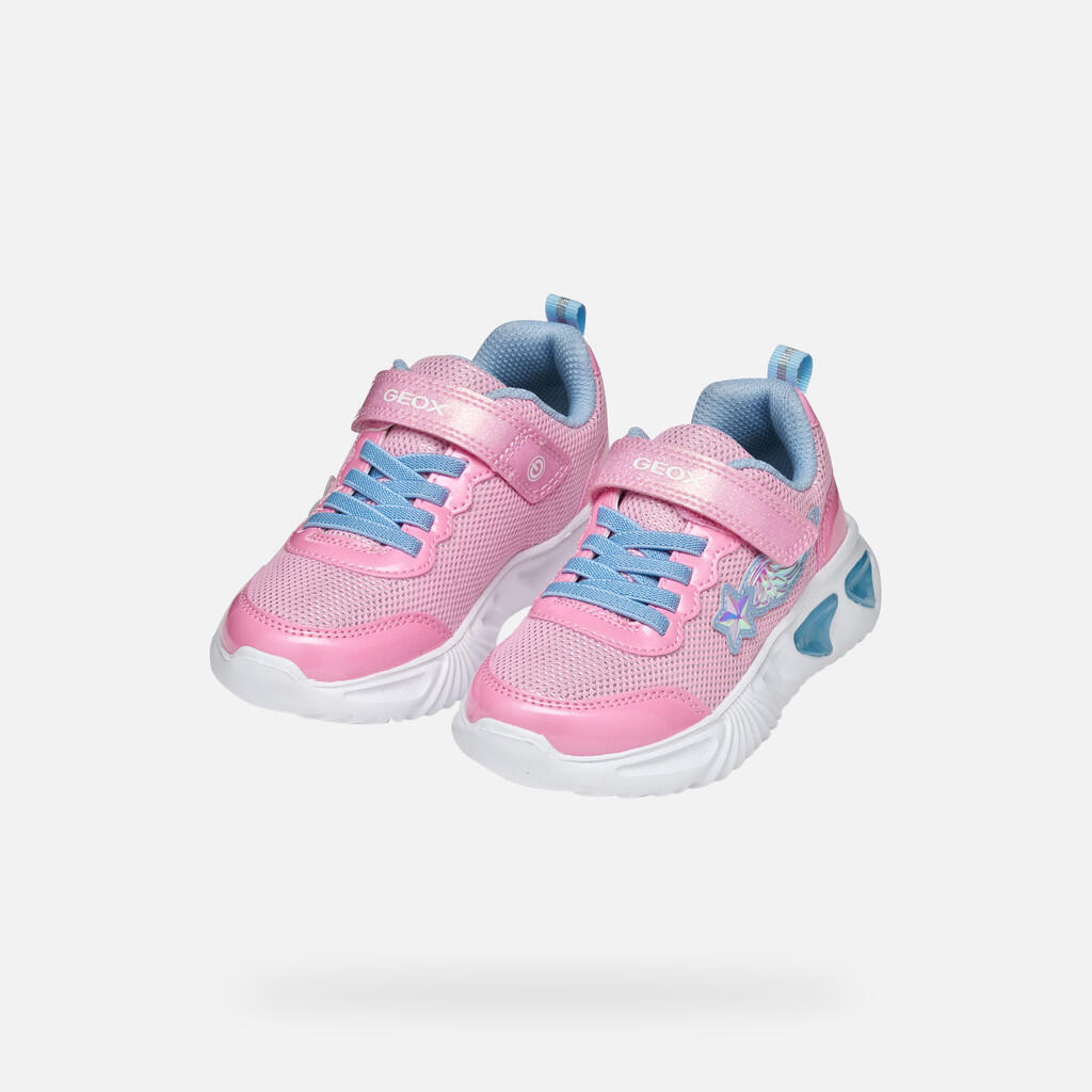 Baskets Fille ASSISTER GIRL Rose/Bleu Ciel Clair 4/7