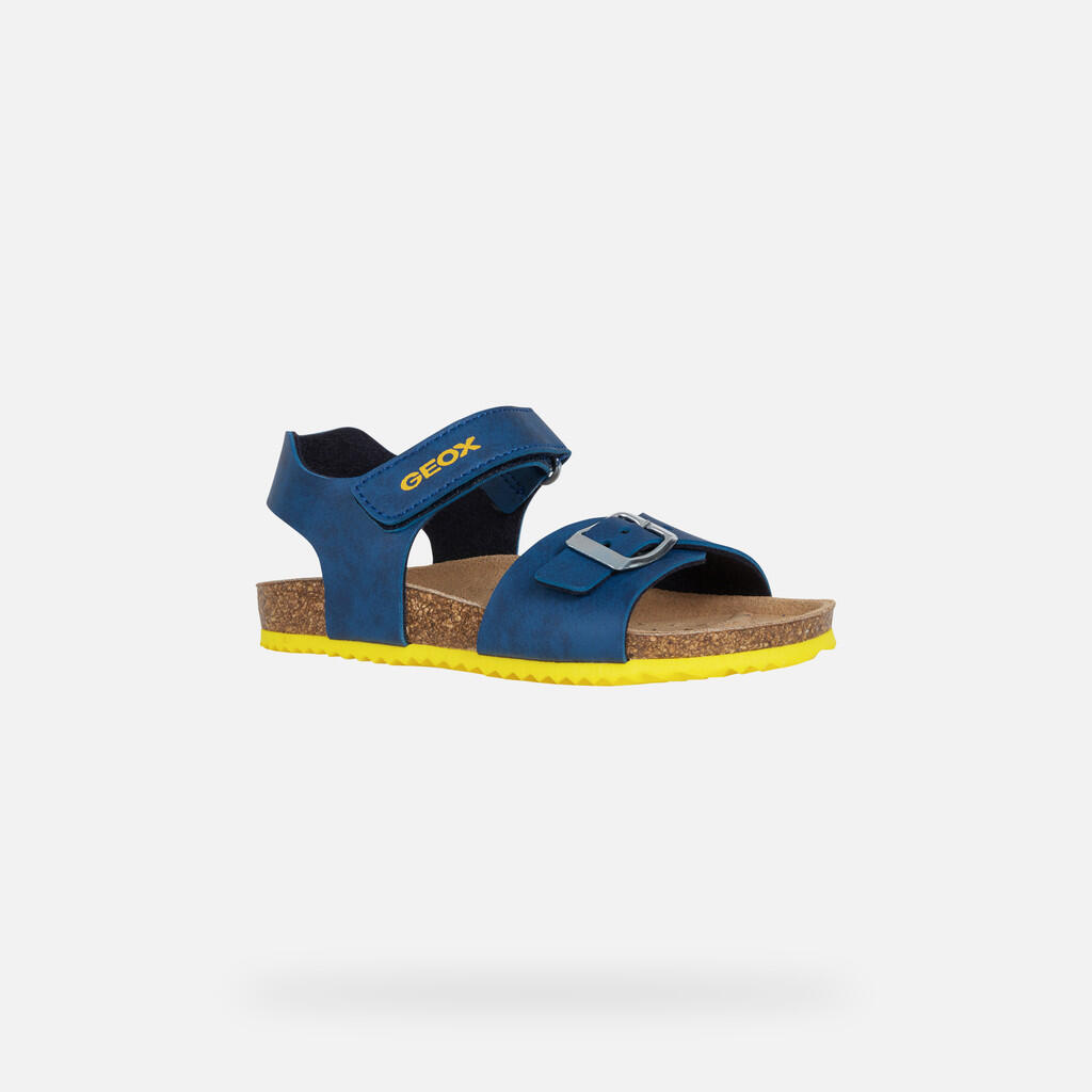 Sandales Garçon J GHITA BOY Bleu Aviateur 3/7