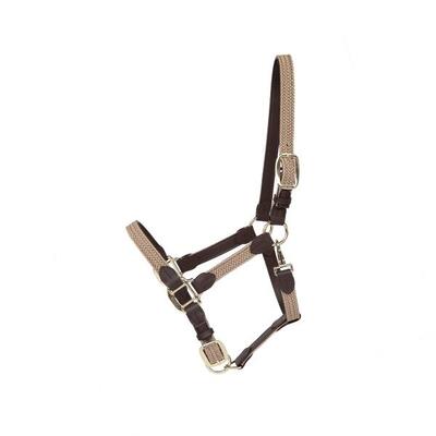Halster - gevlochten nylon - lichtblauw - cob