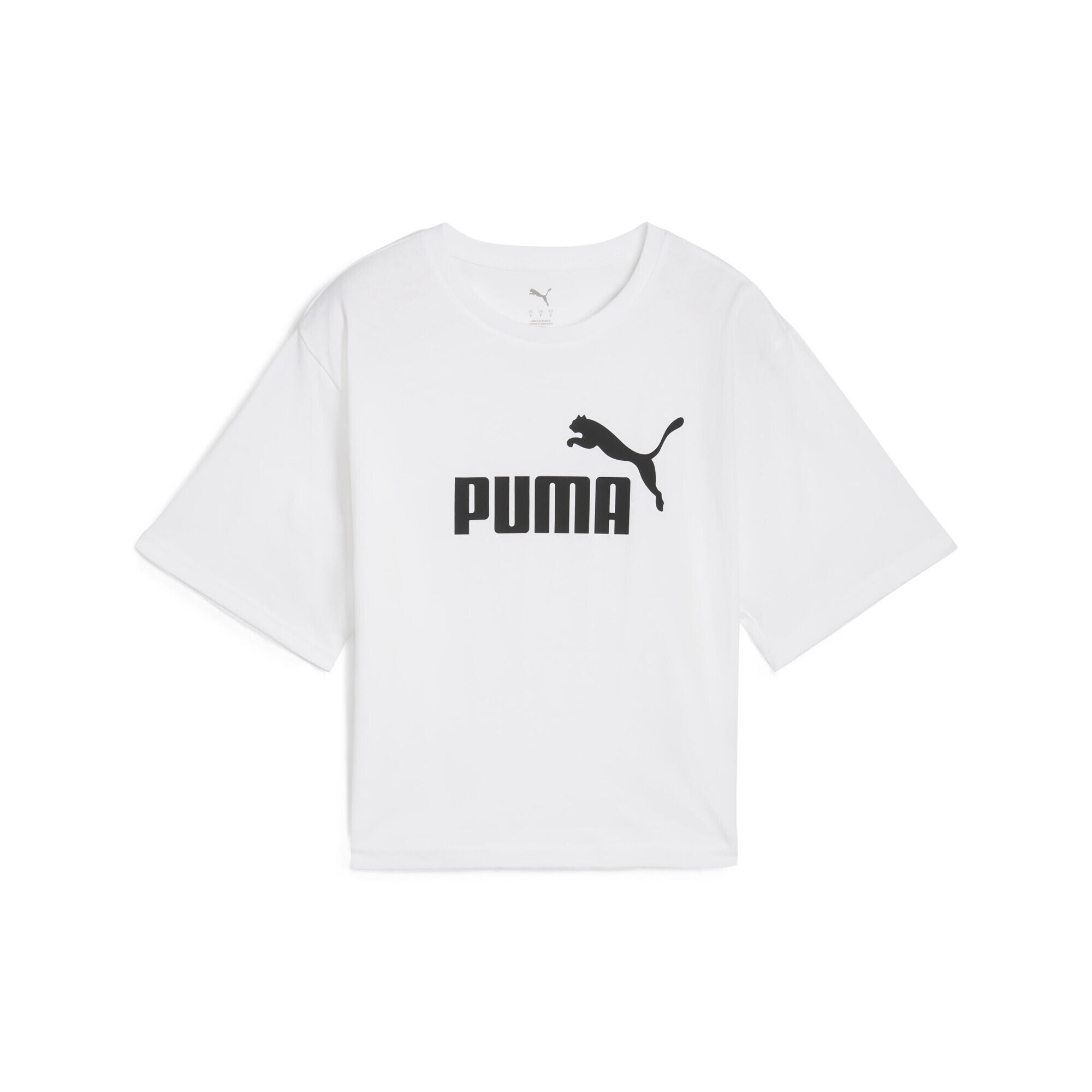Tricou alergare femei croiala lejera, alb PUMA