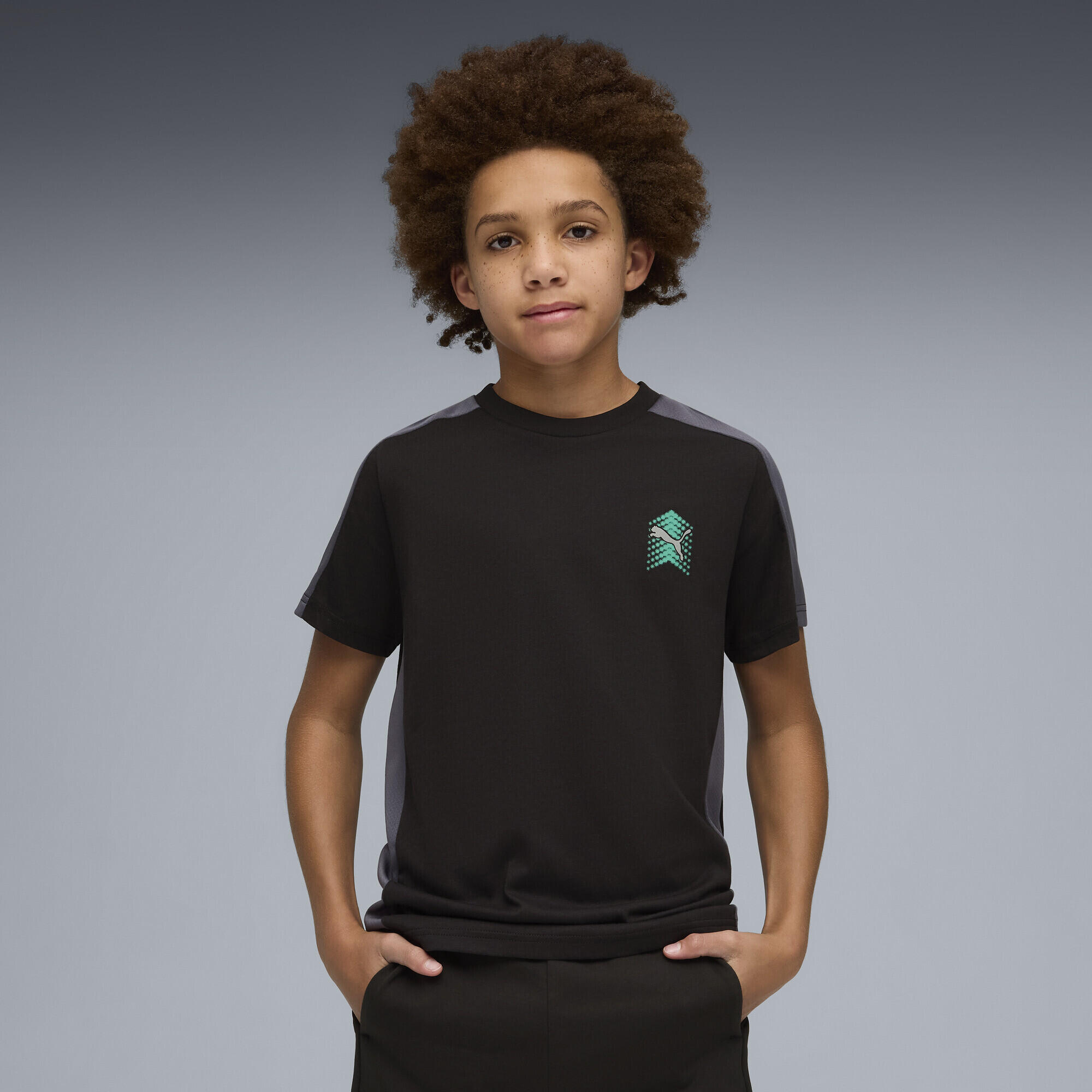 T-shirt corrida infantil confortável manga curta PUMA 2/5
