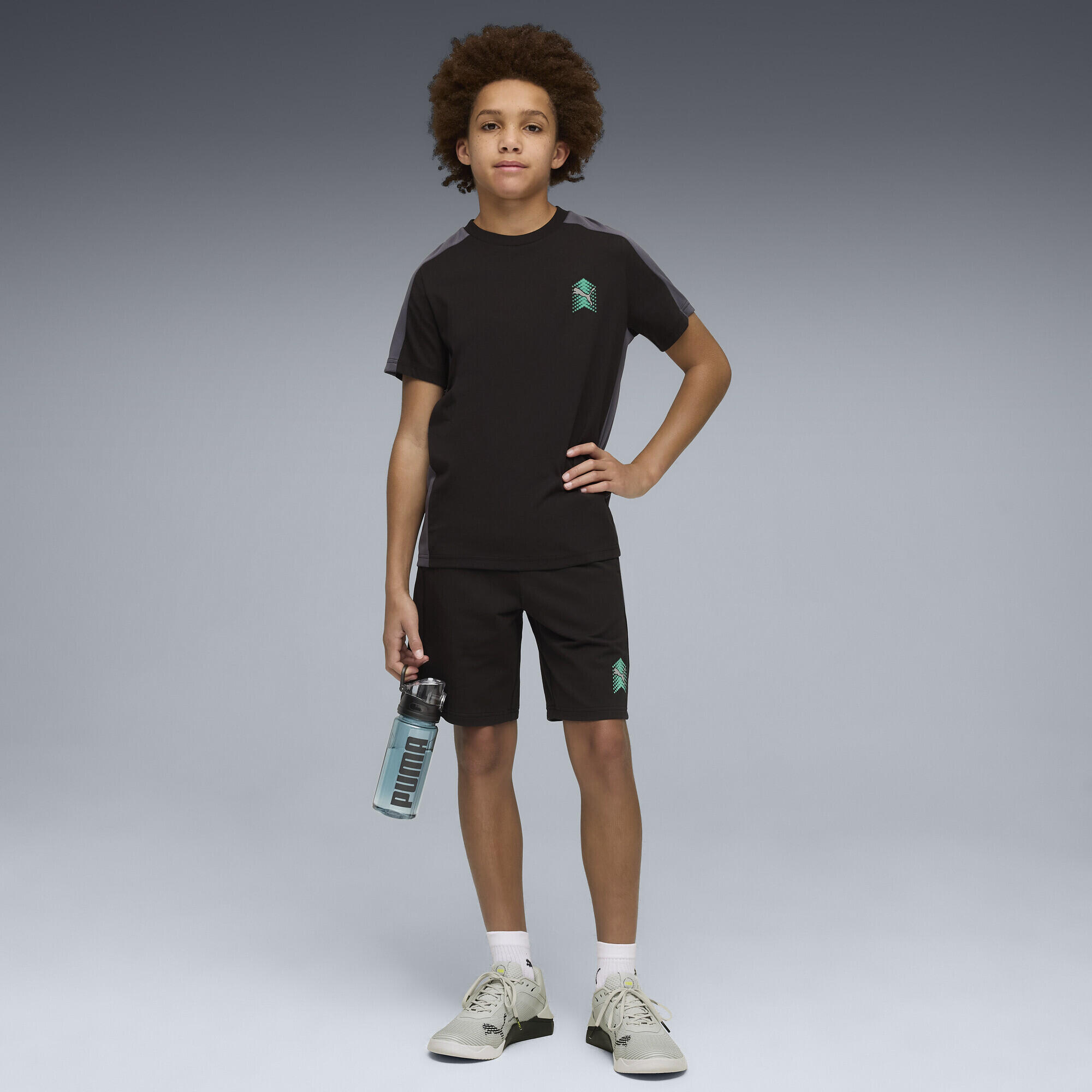 T-shirt corrida infantil confortável manga curta PUMA 4/5