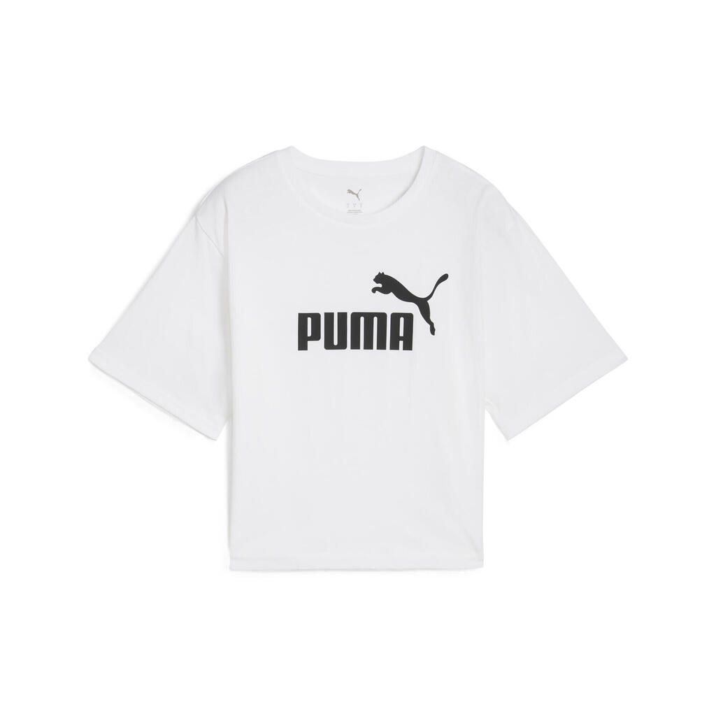 ESS Cropped No. 1 Logo Relaxed Tee Women PUMA