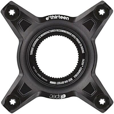 Aluminium bakje e*thirteen e*spec 104bcd direct mount carrier spider fazua ride