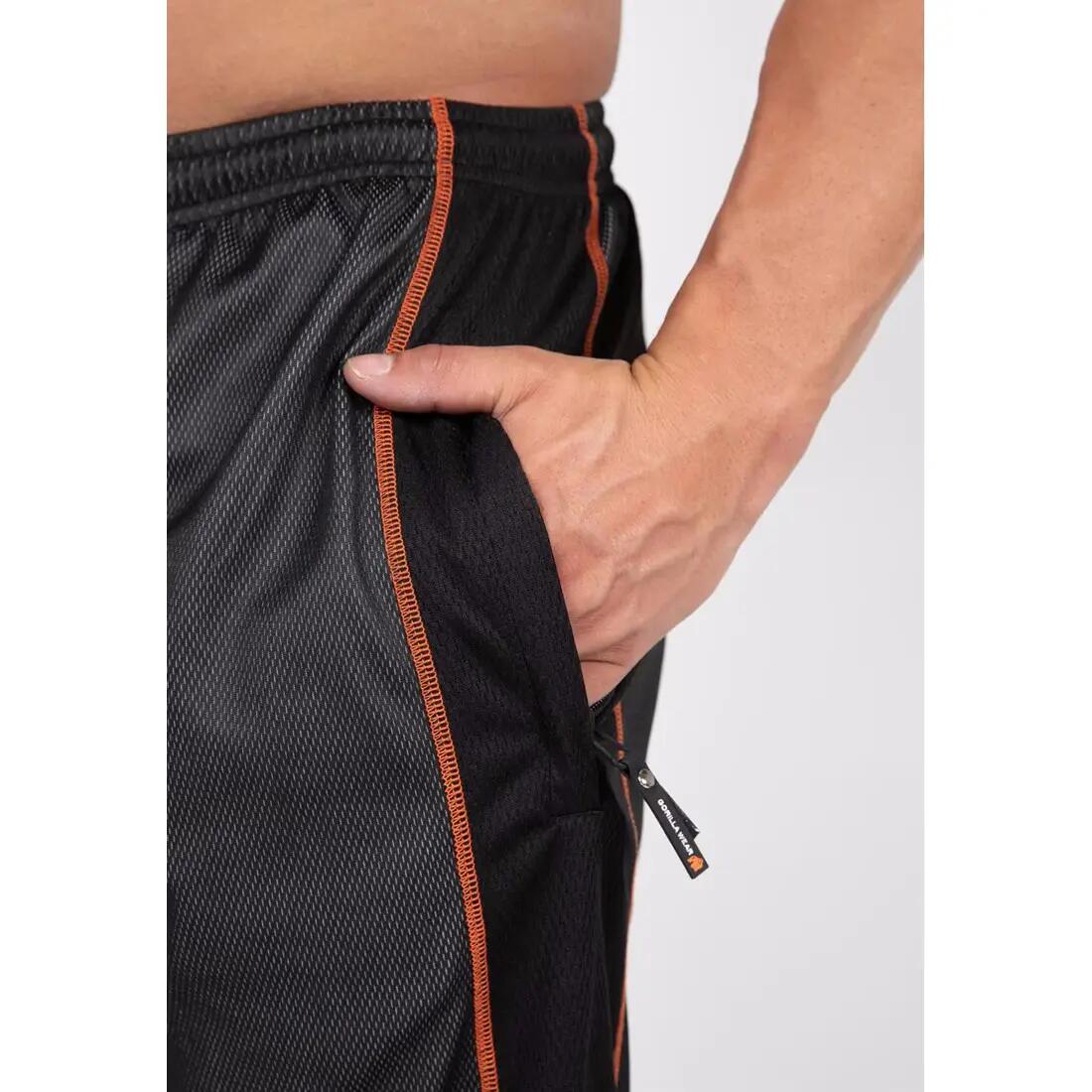 Wallace Mesh Pantaloni - Grau/Arancia 4/4