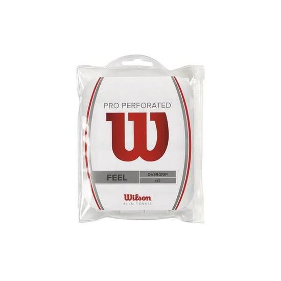 Lot de 12 surgrips de tennis Wilson Pro Perforated